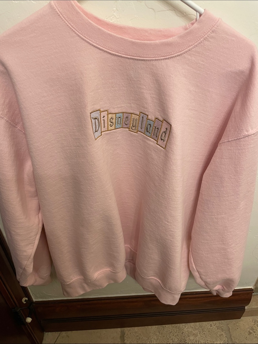 Disney Pastel Pink Crewneck Sweatshirt EUC